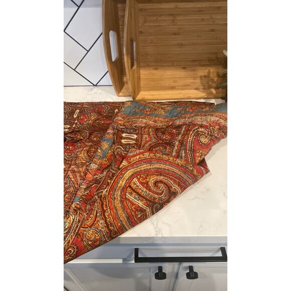 Pottery Barn Carrie pillow shams x2 paisley classic standard regency classic - Picture 2 of 8